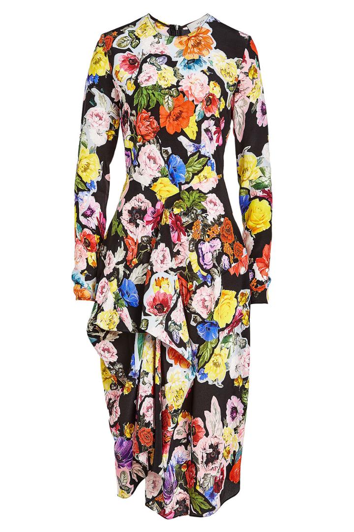 Preen By Thornton Bregazzi Preen By Thornton Bregazzi Christine Printed Silk Dress