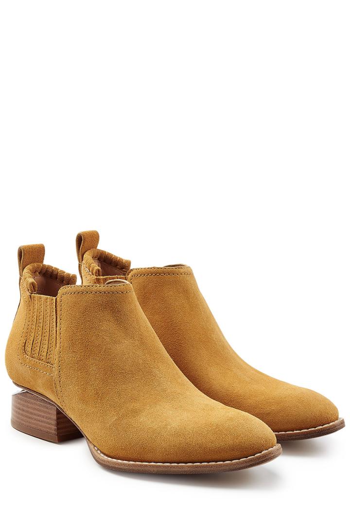Alexander Wang Alexander Wang Suede Ankle Boots - Camel
