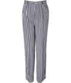 Ralph Lauren Black Label Navy/cream Anchor Striped Rosa Pants