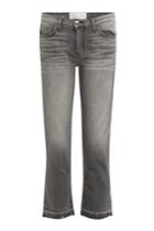 Current/elliott Current/elliott Cropped Straight-leg Jeans - Grey
