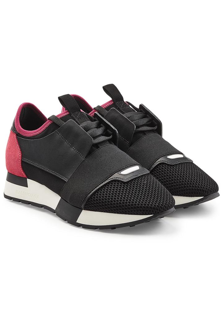 Balenciaga Balenciaga Race Runner Sneakers With Leather, Mesh And Suede