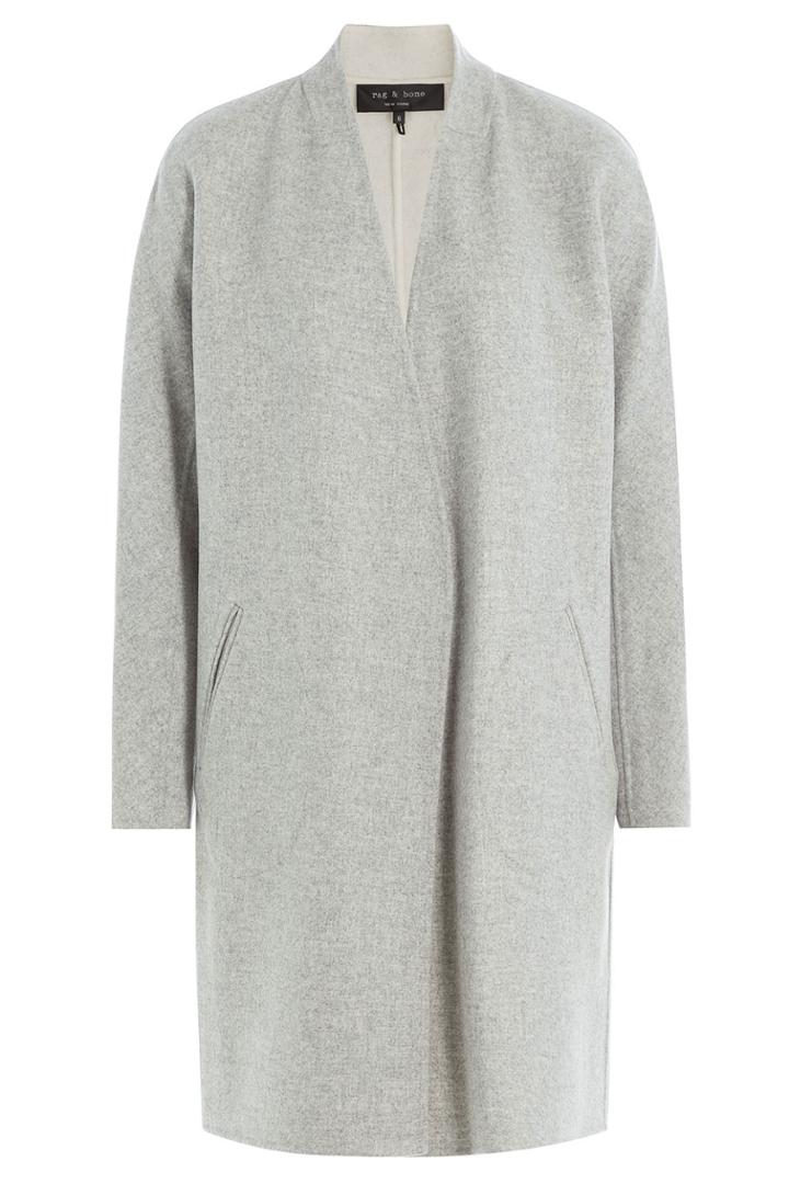 Rag & Bone Rag & Bone Reversible Wool Coat - Grey