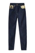 Versace Versace Skinny Denim With Printed Pockets