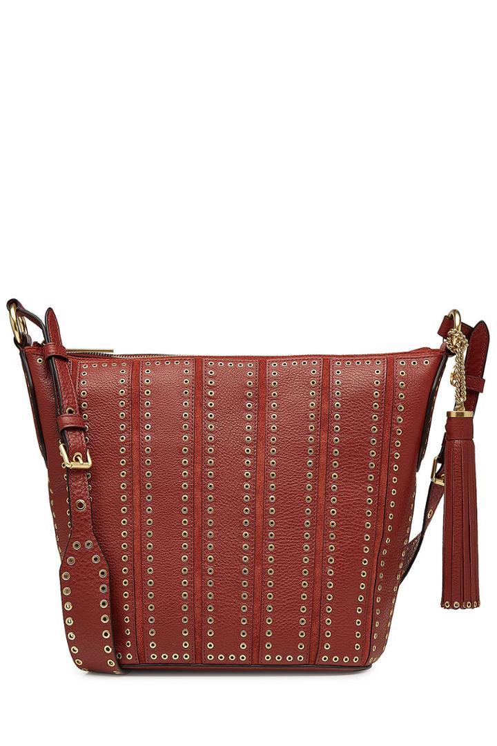 Michael Michael Kors Michael Michael Kors Brooklyn Large Grommet Leather Feed Bag