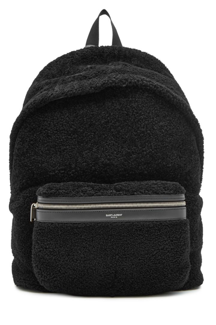 Saint Laurent Saint Laurent Leather And Shearling Backpack