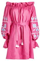 March11 March11 Embroidered Linen Mini Dress