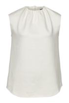 Jil Sander Navy Jil Sander Navy Sleeveless Top With Ruched Neckline