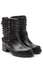 Valentino Valentino Embellished Leather Ankle Boots