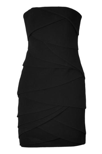 Jay Ahr Jay Ahr Black Pleated Dress