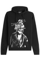 Dsquared2 Dsquared2 Printed Cotton Hoody - Black