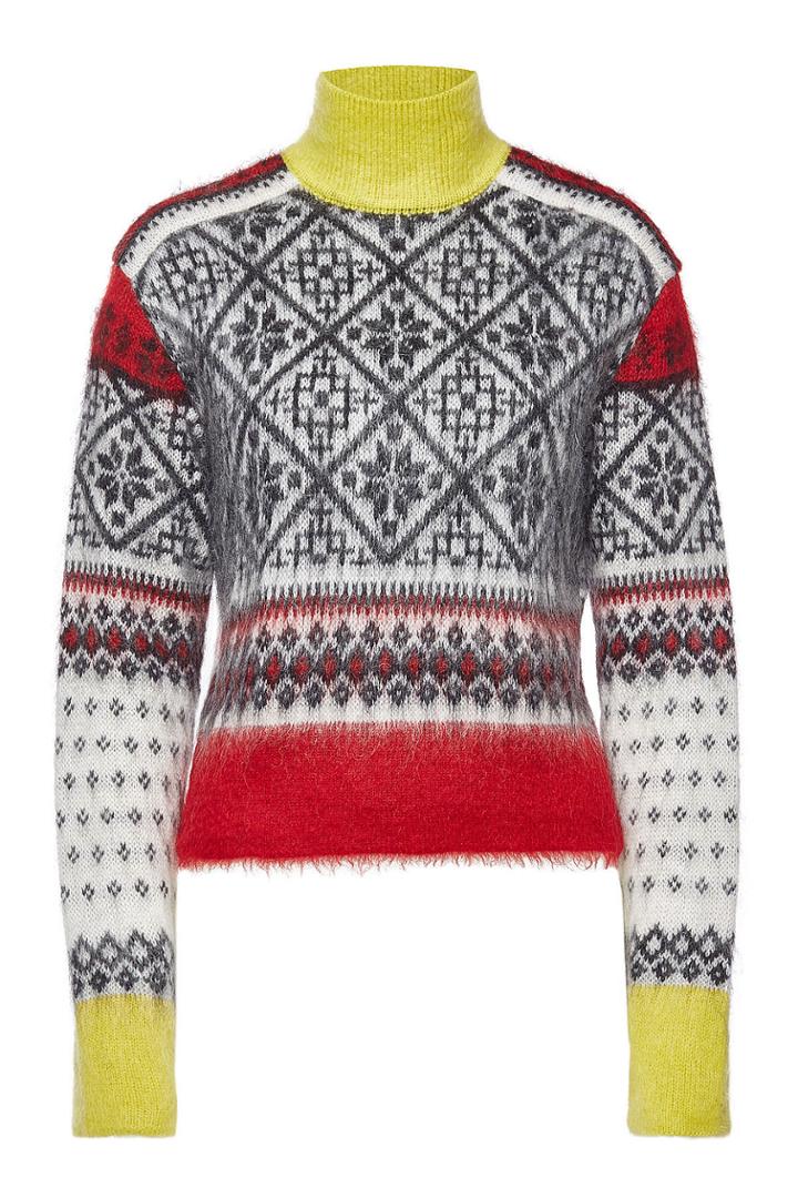 N 21 N&deg;21 Printed Pullover With Wool And Mohair