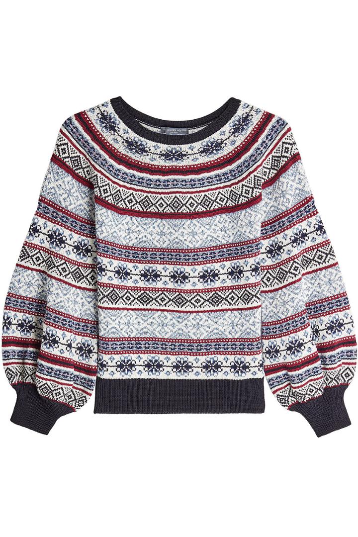 Alexander Mcqueen Alexander Mcqueen Jacquard Pullover In Silk, Wool And Cotton