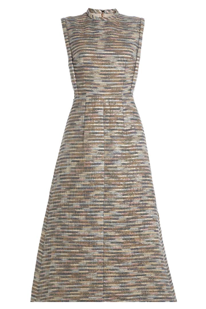 Emilia Wickstead Emilia Wickstead Wool Dress With Metallic Thread