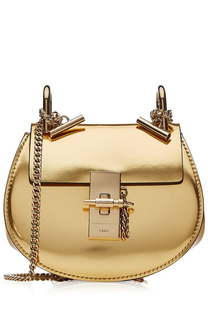 Chloé Chloé Metallic Leather Shoulder Bag