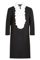 Boutique Moschino Boutique Moschino Dress With Ruffled Bib