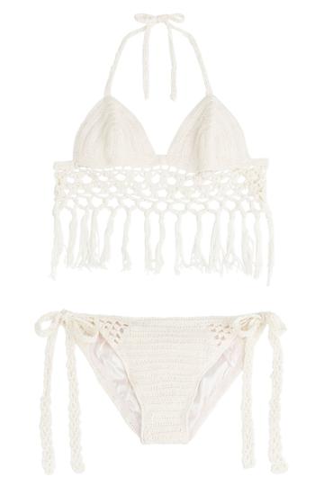Anna Kosturova Anna Kosturova Kate Crochet Bikini - White
