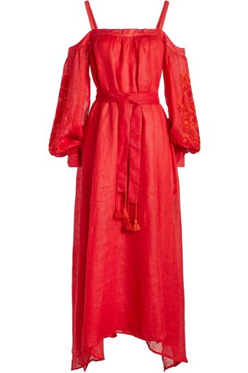 March11 March11 Annabell Embroidered Linen Dress