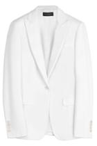 Piazza Sempione Piazza Sempione Cotton Blend Blazer - White