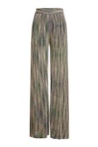 M Missoni M Missoni Wide Leg Pants With Metallic Thread