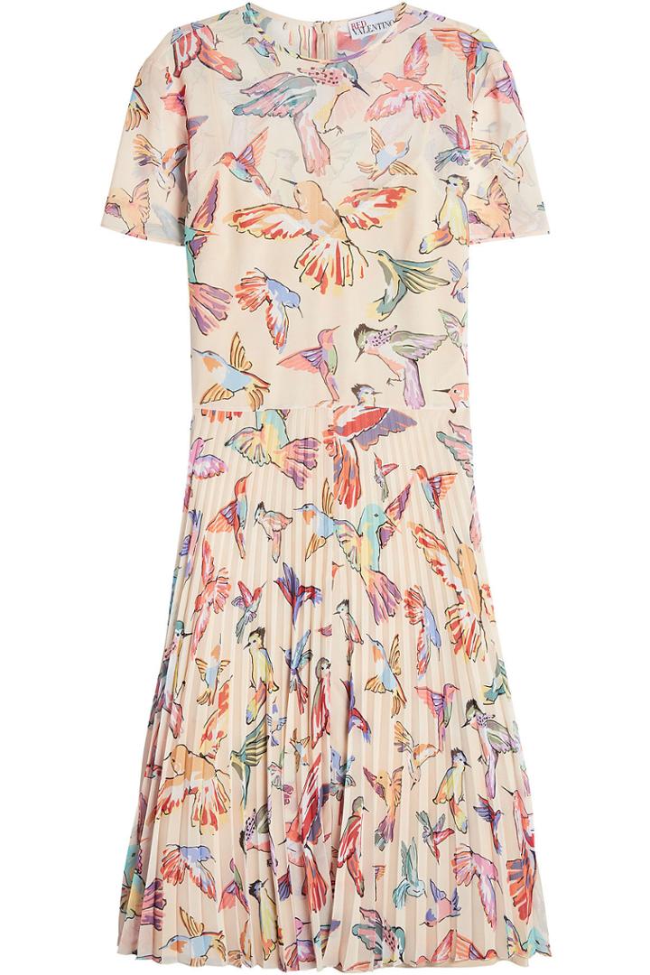 R.e.d. Valentino R.e.d. Valentino Printed Dress With Pleated Skirt