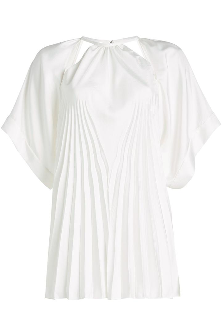 Maison Margiela Maison Margiela Pleated Blouse With Cut-out Detail
