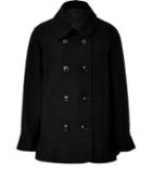 Moschino Cheap And Chic Wool Blend Ruffle Trim Jacket