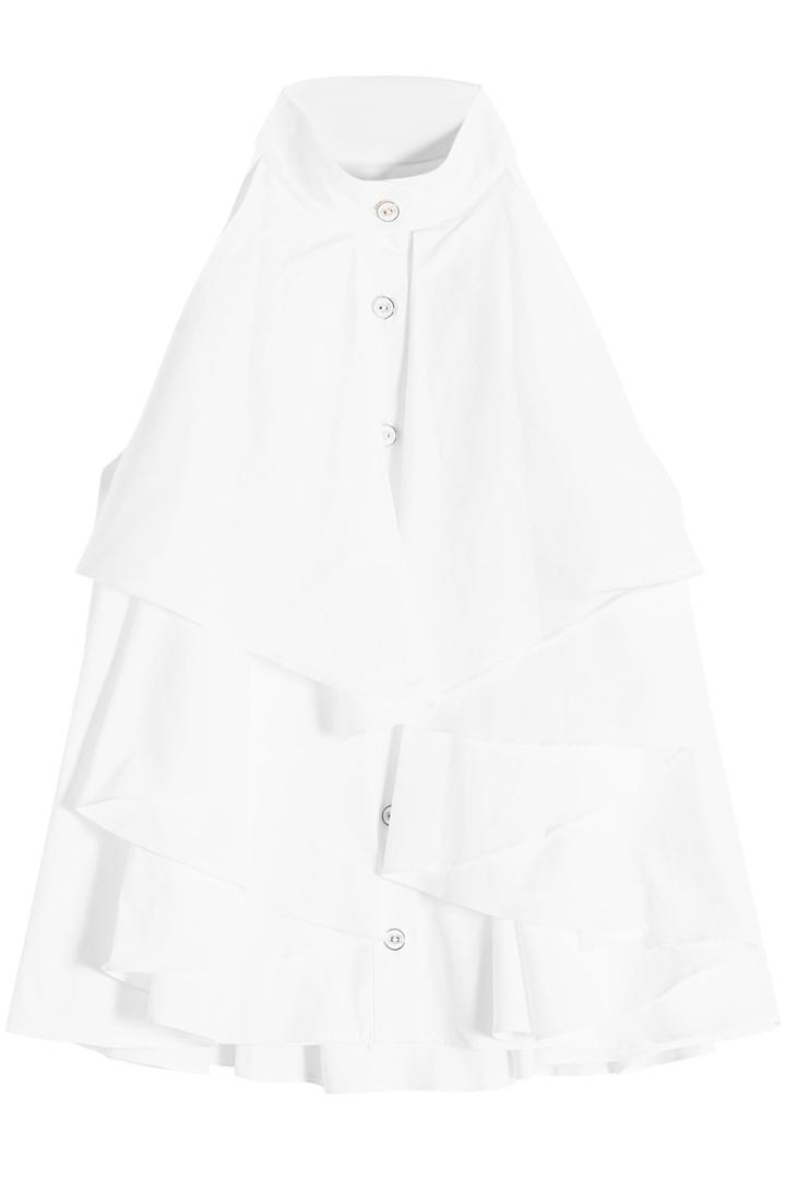 Caroline Constas Caroline Constas Adrie Ruffled Halter Blouse