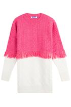 Sjyp Sjyp Wool Pullover With Fringed Trim - Magenta