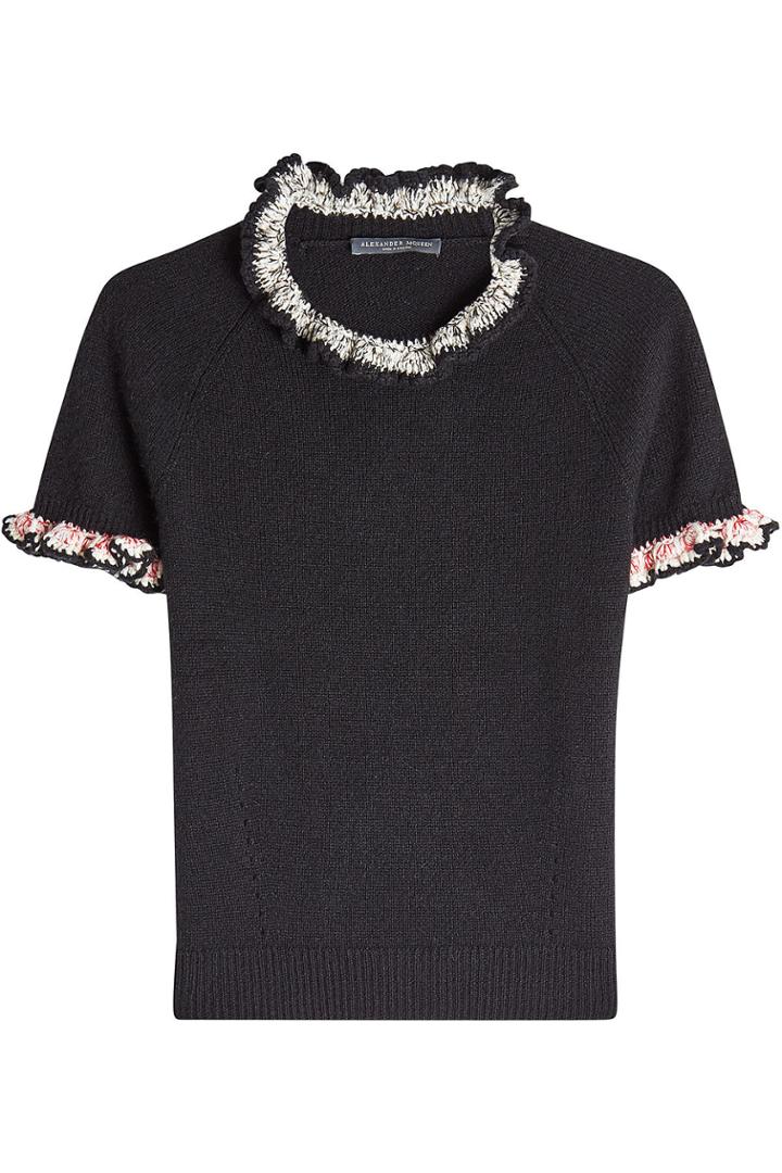 Alexander Mcqueen Alexander Mcqueen Cashmere Pullover With Ruffles