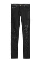 Jitrois Jitrois Distressed Skinny Pants With Leather - Black