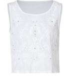 Juicy Couture Cotton Eyelet Crop Top