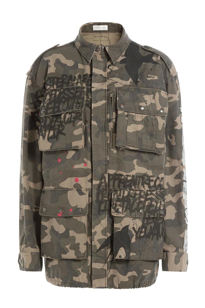Faith Connexion Faith Connexion Cotton Tag Multi Pocket Jacket - Green