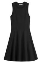 T By Alexander Wang T By Alexander Wang Knit Dress With Pleated Skirt - Black