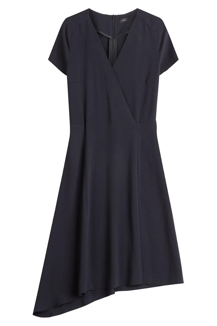 Joseph Joseph Draped Hem Crepe Dress - Blue