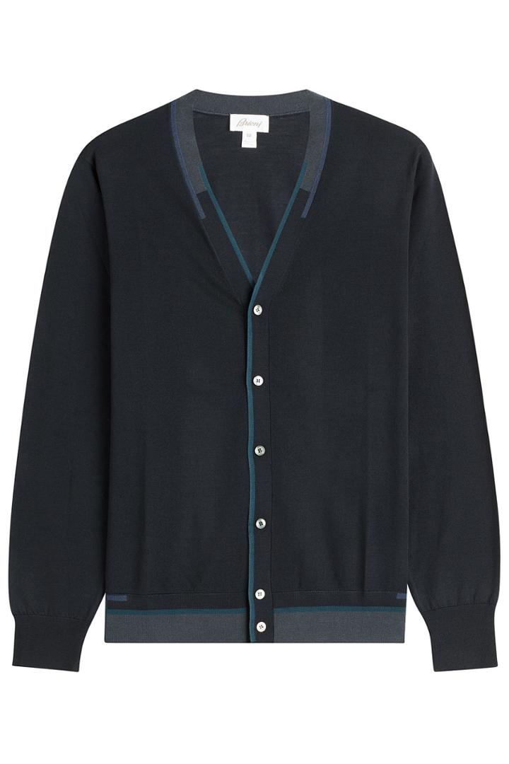 Brioni Brioni Knit Cardigan - Blue