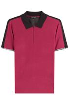 Rag & Bone Rag & Bone Knit Colorblock Polo Shirt - Red