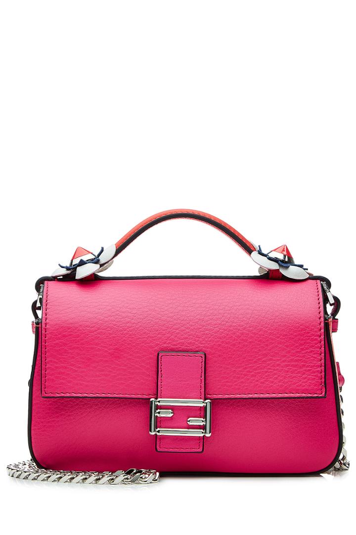 Fendi Fendi Double Micro Baguette Shoulder Bag - Pink