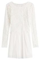 See By Chloé See By Chloé Cotton Dress With Lace - White
