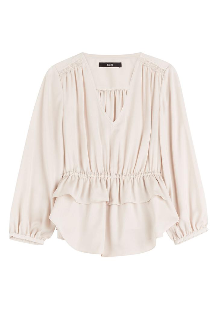 Steffen Schraut Steffen Schraut Draped Cotton Blouse