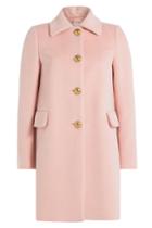 R.e.d. Valentino R.e.d. Valentino Coat With Alpaca And Wool - Pink