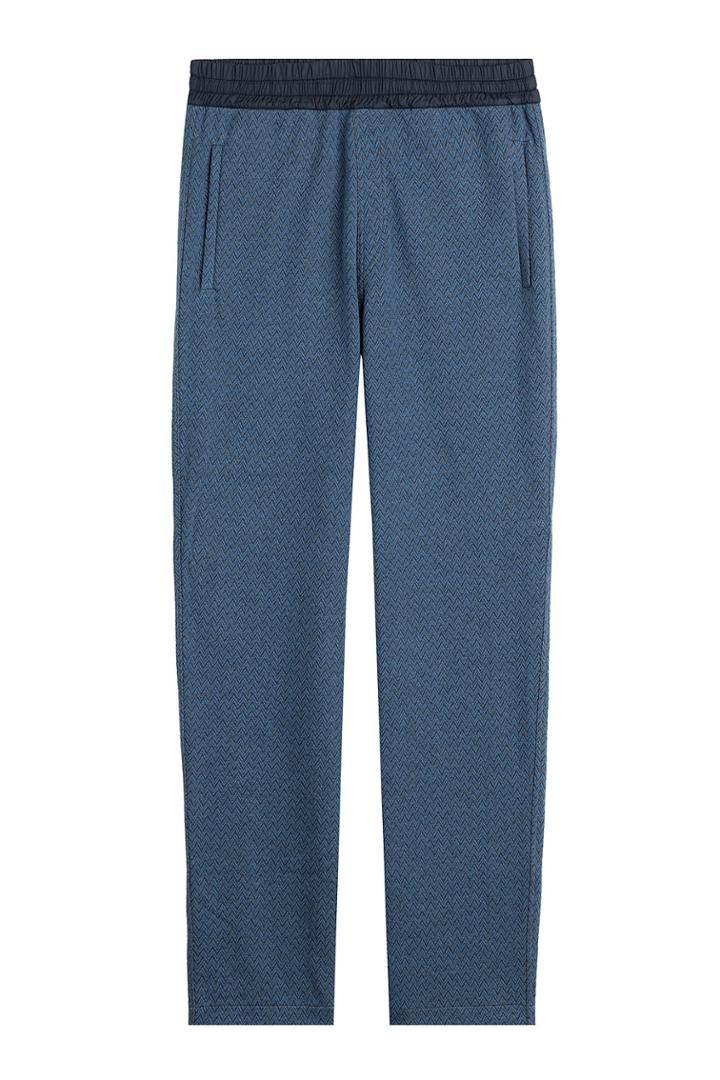 Missoni Missoni Printed Cotton Sweatpants - Blue