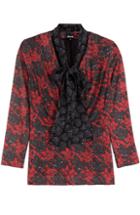 Just Cavalli Tie-front Printed Blouse