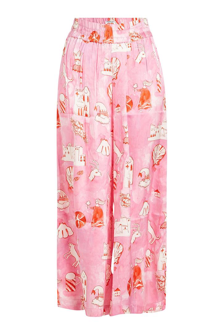 Shrimps Shrimps Dagobert Printed Silk Pants