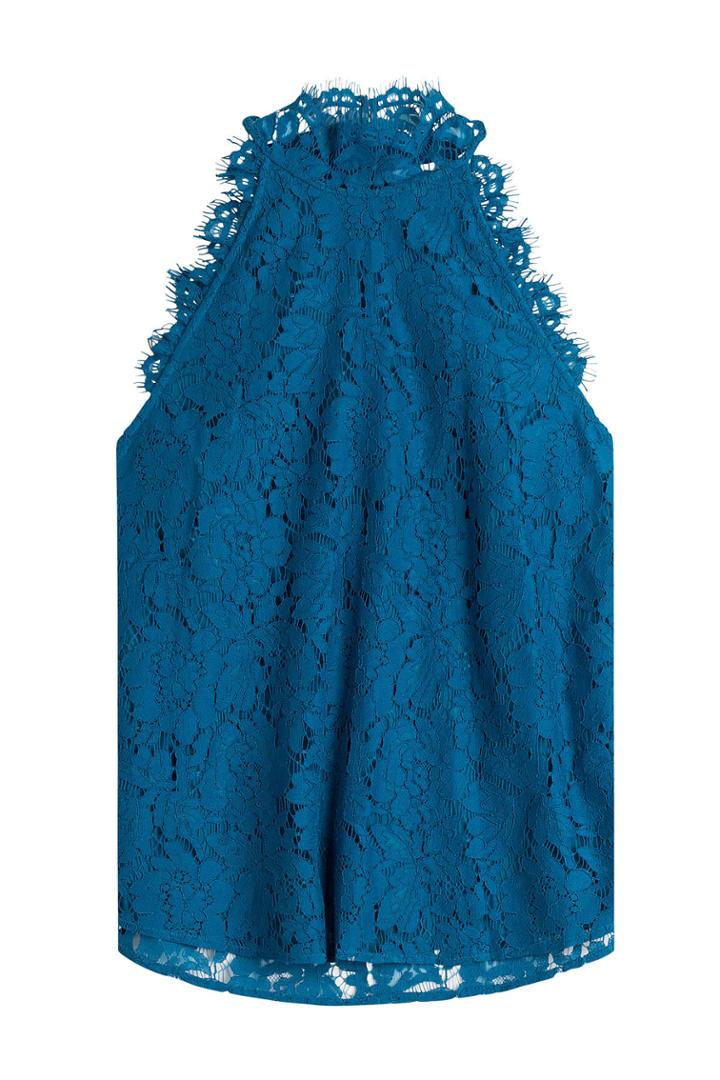 Diane Von Furstenberg Diane Von Furstenberg Lace Halter Top - Multicolored