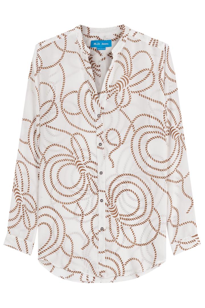 Mih Jeans Mih Jeans Silk Shirt With Rope Print - Multicolor