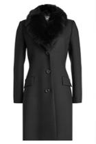 Boutique Moschino Boutique Moschino Coat With Wool And Fox Fur Trim