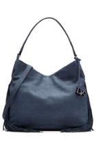 Diane Von Furstenberg Diane Von Furstenberg Fringed Leather Tote - Blue