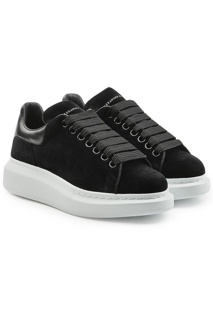 Alexander Mcqueen Alexander Mcqueen Velvet Sneakers With Leather