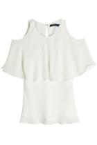 Ralph Lauren Polo Ralph Lauren Polo Silk Top With Cut-out Shoulders