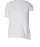 Fendi Crepe Top With Sheer Side Panel